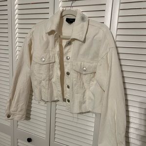 Crop cordoroy jacket